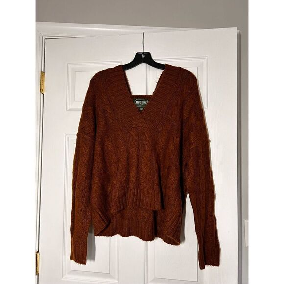 American Eagle cropped oversized hooded sweater small - Picture 1 of 4